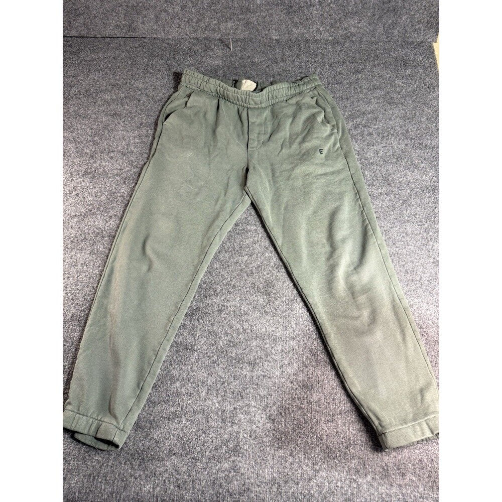 Everlane Heavyweight Fleece Sweatpants Joggers Men’s Size M Green Made in USA